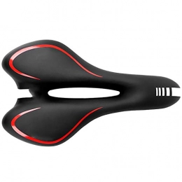 MxZas Mountain Bike Seat Waterproof Bike Saddle Mountain Bike Road Bike Seat Cushion Bicycle Seat Saddle Riding Equipment Comfortable Replacement (Color : Red, Size : 27.5x15.5cm)