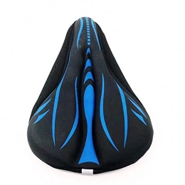 WBBNB Mountain Bike Seat WBBNB Mountain Bike Saddle, Breathing Pillow Cover Mtb Road Bike Thickened Cycling Seat Mat Soft Silicone, Blue