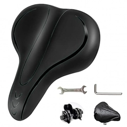 WBDZ Spares WBDZ New Bicycle saddle, comfortable, Foam padded seats with Fitting Tool, Road Bikes, Mountain Bikes-Black