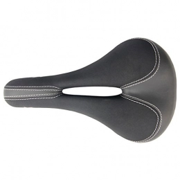 WHEEIUP Spares WHEEIUP Adult Cycling Soft Gel Saddle- Breathable Waterproof Protection Designed Artificial Leather Seat Bike Saddle Black 24*15Cm