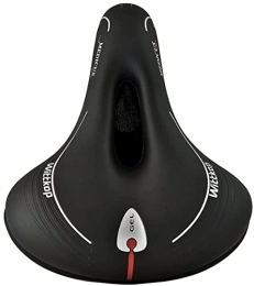 Büchel Spares WITTKOP Bicycle saddle with comfortable 3-zone concept and extra gel padding, comfortable bicycle saddle for men and women, Büchel Grande Medicus, bike seat with clamp, black