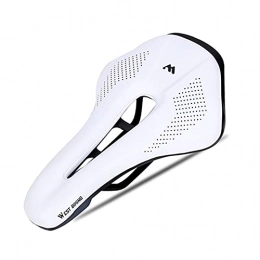 wuwu Spares wuwu West Biking Bicycle Saddle Classic Delicate Wear-resistant Bicycle Saddle MTB Mountain Road Bike Hollow Seat (Color : White)