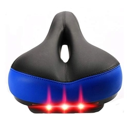 WWZYX Spares WWZYX Comfortable Bike Seat, Universal Replacement Bicycle Saddle Soft Mountain Bike Saddle With Tail Light Wide Mtb Saddle Comfortable