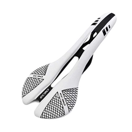 WYJW Spares WYJW Bike Seat, Bicycle Saddle, Carbon Road Bicycle Saddle Hollow Full Carbon Mountain Bike Saddle / Seat / Carbon MTB Saddle + Leather 115G Ergonomics Design Fit, White