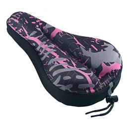 XIAO Spares XIAO Bike Seat Cover - Bike Seat Cushion for Men Comfort, Anti-Slip Bicycle Seat Cushion Spinning for Exercise Bike, Mountain Road Bike, Outdoor Cycling (Camouflage Powder)