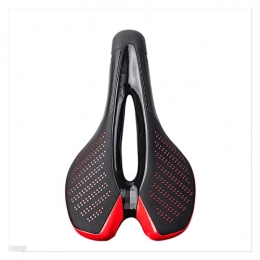 XINGHUA Spares XINGHUA wangzai store Bicycle Cushion Saddle Mountain Road Bike Seat PU Leather Surface Shockproof Soft Breathable Ultralight Racing Seat Fit For Bicycle (Color : Red)