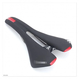XINGHUA Spares XINGHUA wangzai store Bicycle Saddle Seat Mat PU Leather Mtb Road Bike Saddle Mountain Cycling Racing Accessories Parts Hollow Soft Cushion (Color : Black red)