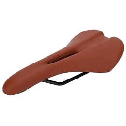 xinlinlin Spares xinlinlin Mountain Bike Saddle Thicken Hollow Bicycle Seat Comfortable Shock Proof Bicycle Saddle Soft Bike Cushion for Outdoor Riding (Color : Brown)