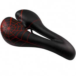 XQxiqi689sy Spares XQxiqi689sy Bicycle Mountain Bike Bicycle Shock Absorber Spider Web Pattern Hollow Saddle Riding Seat Black Red