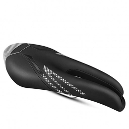 XuBa Outdoor Bike Saddle Cushion Soft Breathable Hollow Elastic Non-slip Wear-resistant Bicycle Seat Black