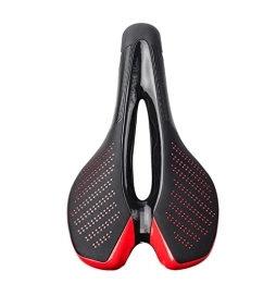 YANGLI Spares YANGLI WanLiTong Bicycle Cushion Saddle Mountain Road Bike Seat PU Leather Surface Shockproof Soft Breathable Ultralight Racing Seat Fit For Bicycle (Color : Red)