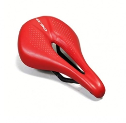 Ybqy Spares Ybqy EC90 Carbon Leather Bicycle Seat Saddle MTB Road Bike Saddles Mountain Bike Racing Saddle PU Breathable Soft Seat Cushion (Color : Red)