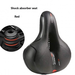 YDHW-002 Widened Mountain Bike Seat Cushion Bicycle Seat Cushion Comfortable Big Butt Bicycle Sitting Saddle Soft Saddle Universal Riding Accessories (Red/Blue)