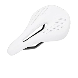 SHADXW Spares YEJIANGHUA Carbon Fiber Saddle Road Mtb Mountain Bike Bicycle Saddle Fit For Man Cycling Saddle Trail Comfort Races Seat Red White (Color : White 143mm)