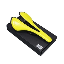 YINHAO Spares YINHAO Pu+carbon Fiber Saddle Road Mtb Mountain Bike Bicycle Saddle For Man Tt Triathlon Cycling Saddle Time Trail Comfort Races Seat (Color : Yellow)