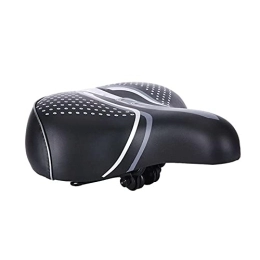 YINHAO Mountain Bike Seat YINHAO Saddle For Bicycle Mountain Road Bike Electric Scooter Comfortable PU Sponge Seat Riding Cycling Equipment Bike Accessories (Color : Black)