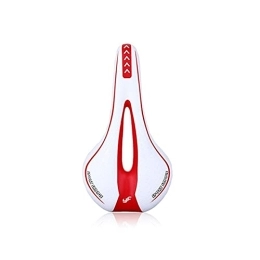 YINHAO Mountain Bike Seat YINHAO Silicone Gel Extra Soft Bicycle MTB Saddle Cushion Bicycle Hollow Saddle Cycling Road Mountain Bike Seat Bicycle Accessories (Color : White Red)