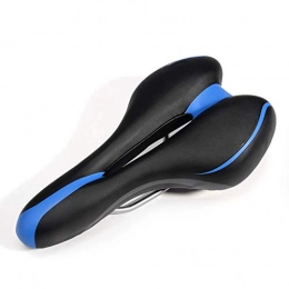 YLB Mountain Bike Seat YLB Bike Saddle, Bicycle Bike Seat, Mountain Bike Seat, PVC & Alloy Material, Waterproof, Provides Great Comfort for MTB and Road Bike (Color : Blue) (Color : Blue)
