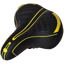 YLiansong-home Mountain Bike Seat YLiansong-home Cycle Saddle Cushion Comfortable Breathable Bicycle Saddle Mountain Bike Seat Thickened Seat Cushion Bicycle Seat (Color : Yellow, Size : 25x20cm)