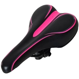 YLKCU Spares YLKCU Bike Seat Bicycle Saddle Soft And Comfortable Polyurethane Wipeable Accessories Bow Type Shock Absorption Indoor Fitness Highway Mountain, Pink-26.5×15cm