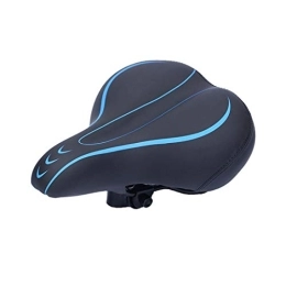 Yongyu Spares Yongyu Chenzinan Bicycle Seat Saddle Waterproof Circular Saddle Wide Pad Comfortable for Women Men Suitable for Mountain Bike, Road Cycling, Spinning Sports Bicycle (Color : Blue)