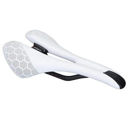 YouLpoet Mountain Bike Seat YouLpoet Bike Saddle for Men & Women - Universal, Soft, Padded, Comfortable Bicycle Seat for Mountain Bike, Hybrid and Stationary Exercise Bikes, White