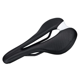 YouLpoet Mountain Bike Seat YouLpoet Bike Saddle Seat Comfortable Cushion with Rail Mountain Road Bicycle for Men and Women, black white