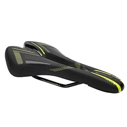 YouLpoet Spares YouLpoet Mountain Bike Seat Comfortable Gel Saddle, Waterproof Soft Wide Memory Foam Bicycle Seat Cushion for MTB, Spinning Bikes, Exercise Bike, Yellow
