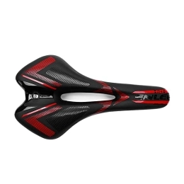 YouLpoet Mountain Bike Seat YouLpoet Outdoor Riding Seat Saddle Ultra-Light Molybdenum Steel Cushion Mountain Road Bike Comfortable Saddle, Red