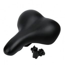 YQ&TL Spares YQ&TL All-in-One Mountain Bike / City Bike / Ordinary Bicycle Saddle / Cushion, Widening and Thickening PVC Wear-Resistant Leather Waterproof, Good Shock Absorp Black