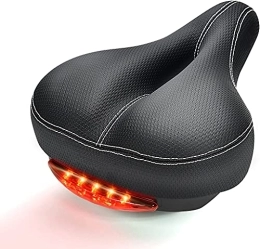 YQ&TL Spares YQ&TL Bicycle Big Butt Saddle Seat Cushion, with Taillight, Waterproof, Soft, Breathable, for Mountain Bike Seat and Road Bike Saddle