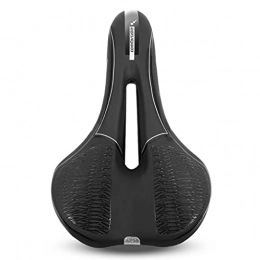 YQ&TL Spares YQ&TL Bicycle Saddles, Comfortable Silica & Foam Padded, Mountain Road Bike Riding Saddle, for Women Men MTB / Exercise Bike / Road Bike Seats, with Reflective Strips