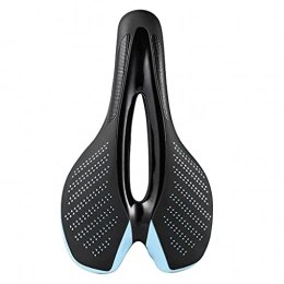 YQ&TL Spares YQ&TL Bike Saddle, Bike Saddle Cushion, Outdoor Cycling Water & Dust Resistant Saddle, Tral Relief Zone and Ergonomics Design, Fits MTB Mountain Bike / Road Bike / Spinning Exercise Bikes A / Blue