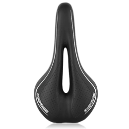 YQ&TL Spares YQ&TL Road Bike Seat, Mountain Bike Saddle, Gel Bicycle Saddle, Comfortable Soft Breathable Bicycle Seat Cushion, for Women Men Everyone, Fits Cruiser Bikes, Indoor Cycling Black