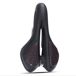 YQCSLS Mountain Bike Seat YQCSLS Bicycle Seat Saddle MTB Road Bike Saddles Mountain Bike Racing Soft Seat PU Breathable Cushion Cycling Camping Sport Accessories (Color : Red)