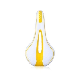YQCSLS Mountain Bike Seat YQCSLS Silicone Extra Soft Bicycle MTB Saddle Cushion Bicycle Hollow Saddle Cycling Road Mountain Bike Seat Bicycle Accessories (Color : White Yellow)