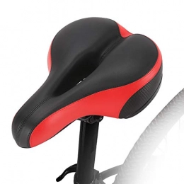 YQCSLS Spares YQCSLS Thickened Bicycle Saddle Seat Cycling Breathable Soft Saddle Seat Cover MTB Mountain Bike Pad Cushion Cover Wide Big Bum Saddle (Color : Red)