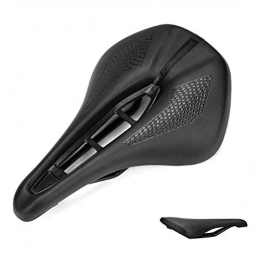 YYDM Mountain Bike Seat YYDM Mountain Bike Seat Shockproof Widen - PU Leather Non-Slip Bicycle Seat / Ventilated And Breathable Road Bike, for Wild Riding, Black