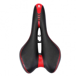YZT QUEEN Mountain Bike Seat YZT QUEEN Bike Seat Bicycle Saddle, Hollow Breathable Gel Bicycle Seat Cushion, Comfortable And Breathable Soft Mountain Bike Seat Cushion, Suitable for Mountain Bike Road Bike Folding Bike, Red