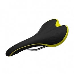Z.L.F.J.P Spares Z.L.F.J.P Bicycle Accessories Microfiber Leather Mtb Mountain Road Bike Saddle Comfortable Bicycle Saddle Ergonomically Easy to Install (Color : Yellow, Size : 1)