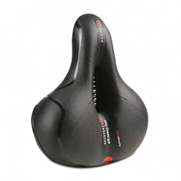 Zeroall Spares Zeroall Wide Bike Seat Waterproof Bicycle Saddle Soft Padded Breathable Bike Saddle with Comfort Memory Foam Cushion for City Road Bike MTB(Black Red)