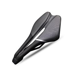 ZHANGWY Mountain Bike Seat ZHANGWY YANG Store Bicycle Saddle Hollow Breathable PU Leather Compatible With Men Road Mountain Triathlon Tt Bike Cushion Lightweight Racing Cycling Race Seat (Color : Black)