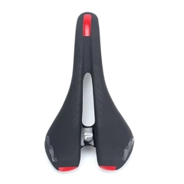 ZHOUFENG Spares ZHOUFENG Bike Seat Bike Saddle MTB Road Bike Hollow Breathable Seat Leather Bicycle Cushion Mountain Bike Seat Cycling Accessories (Color : Red)