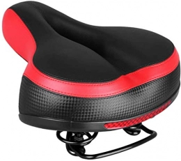 ZLYY Spares ZLYY Bicycle Saddle Reflective Shock Absorbing Mountain Bike Seat Spring Comfortable Saddle Red Sports Cushion Cycling Seat Cushion Pad