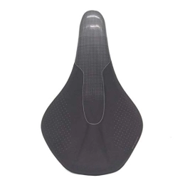 ZNQPLF Mountain Bike Seat ZNQPLF Mountain Bike Saddle Bicycle Cycling Skidproof Saddle Seat Silica Gel Seat Black Road Bike Bicycle Saddle Bike Accessories #20 (Color : Black)