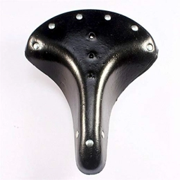 ZNQPLF Spares ZNQPLF Traditional Artificial Leather MTB Cycling Saddle Seat Vintage Style #20 (Color : Black)
