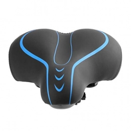 ZXCZSF Mountain Bike Seat ZXCZSF Soft Mountain Bike Saddle Black Thicken Wide Leather Bicycle Seat Pad Rear MTB Bicycle Saddle Cycling Accessories