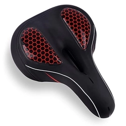 ZYZYP Spares ZYZYP Saddles Ergonomic Hollow And Breathable Bicycle Seat, Suitable For Bicycle Seat Of Mountain Bike, Folding Bike And Road Bike[Black Red] bike seat (Color : Black Red)
