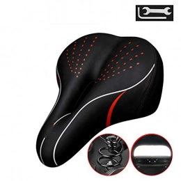 ZZTHJSM Mountain Bike Seat ZZTHJSM Bicycle Seat Cushion, Hollow And Breathable, Thicken Bike Saddle, Comfortable Soft, Shockproof, for Mountain Bike Seats, A2