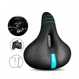 ZZTHJSM Mountain Bike Seat ZZTHJSM Bike Seat Comfort, Thickened Silicone, Hollow And Breathable, Bicycle Seat Cushion, Comfortable Soft, Shockproof, for Folding Bike, Commuter, Mountain Bike, A1